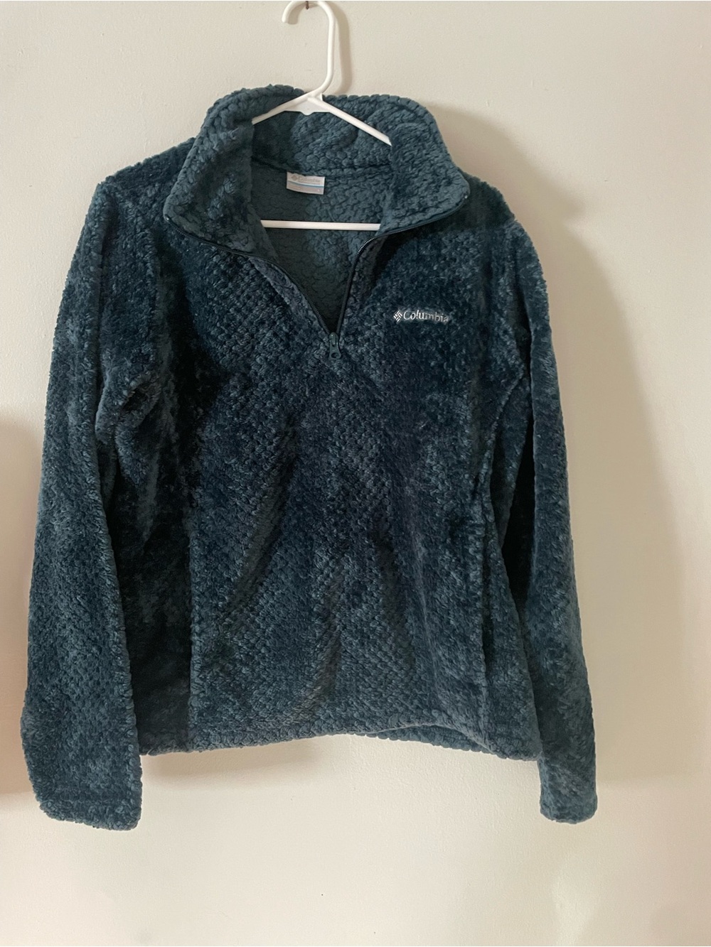 Columbia Quarter Zip Sherpa Fleece sz L